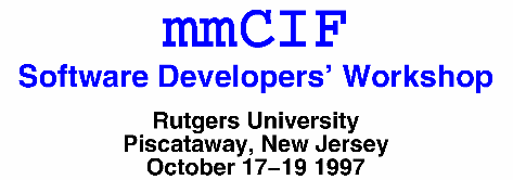 mmCIF Software Developers' Workshop