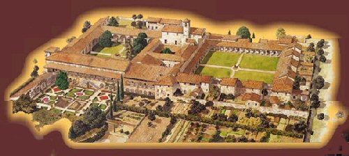 Certosa di Pontignano of the University of Siena, Tuscany, Italy