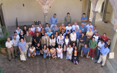 Fig 2: Group photo of IUCr Siena 2006 teaching school participants