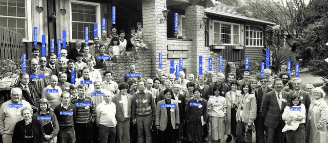 [1987: Symposium on Accuracy in Structure Factor Measurement: Group photo]