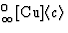 ${}^0_\infty[\textrm{Cu}]\langle c\rangle $