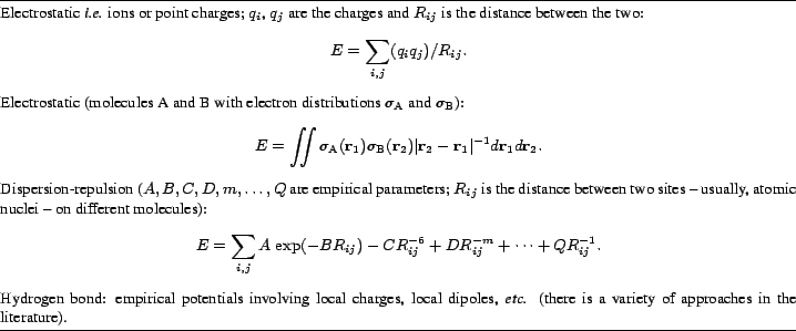 \begin{table} \par \begin{small} \smallskip \hrule\par \smallskip \par Electrost... ...hes in the literature). \par \end{small}\smallskip \hrule \smallskip \end{table}