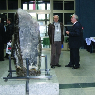 [Giant quartz crystal]