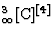 ${}^3_\infty[\textrm{C}]^{[4]} $