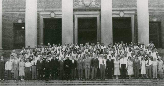 [Delegates at 1st IUCr Congress]