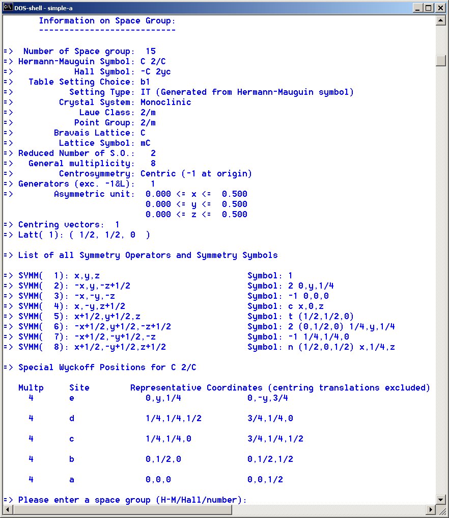 [program output]