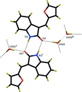 [Indolone hydrogen bonding]