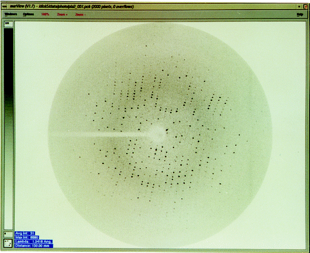 [diffraction image]