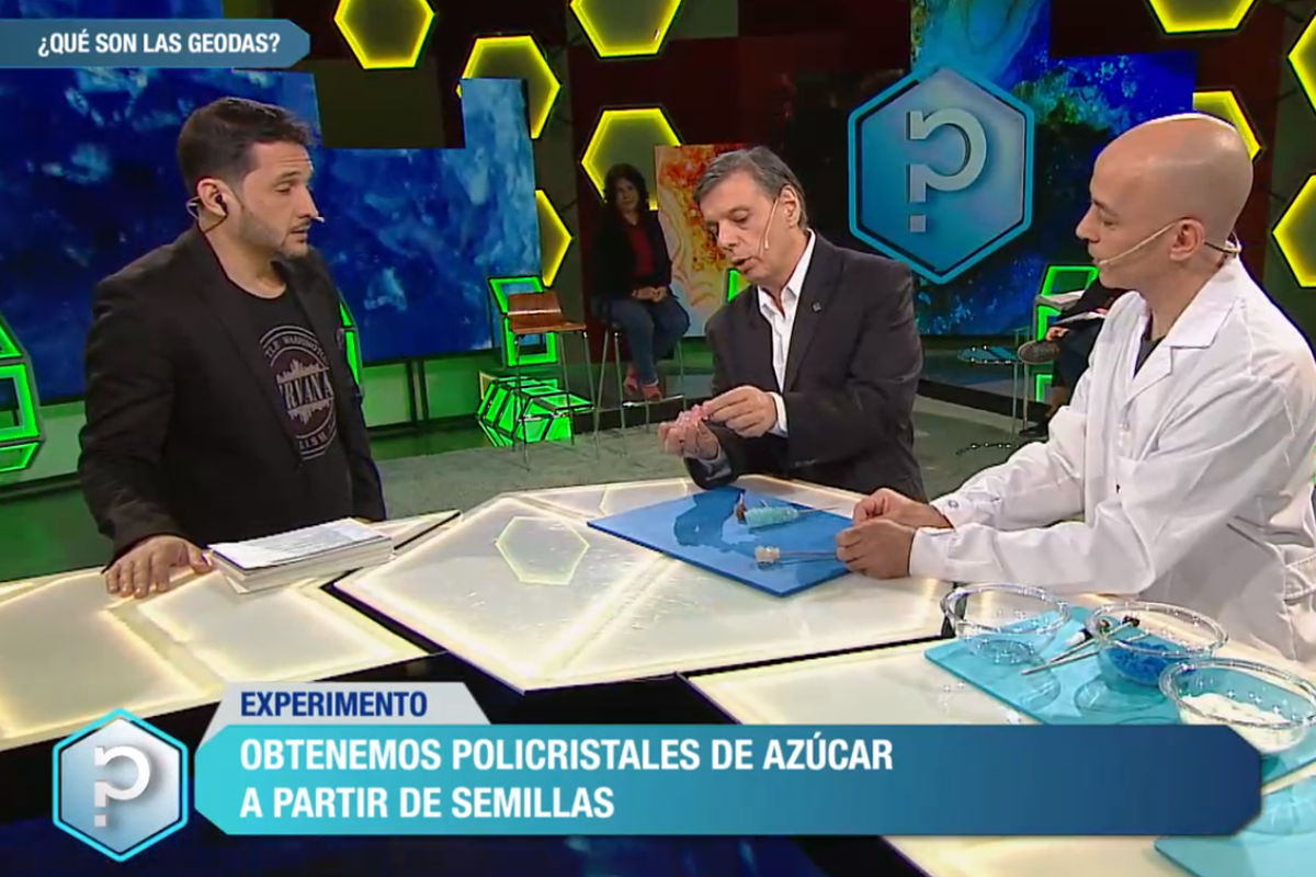 [Diego Lamas on TV sugar crystals]