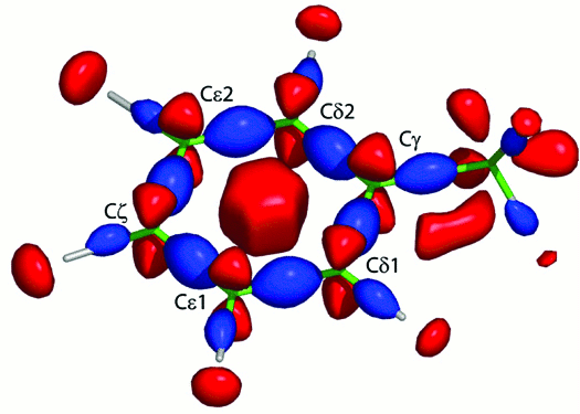 [Electron density diagram]