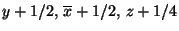 $y+1/2,\, \overline{x}+1/2,\, z+1/4$