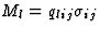 $M_l=q_{lij}\sigma_{ij}$