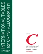 Cover for International Tables with letter C on the cover.