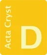 Journal cover, yellow, with large D and text "Acta Cryst"