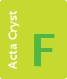 Journal cover, with large F and text "Acta Cryst"