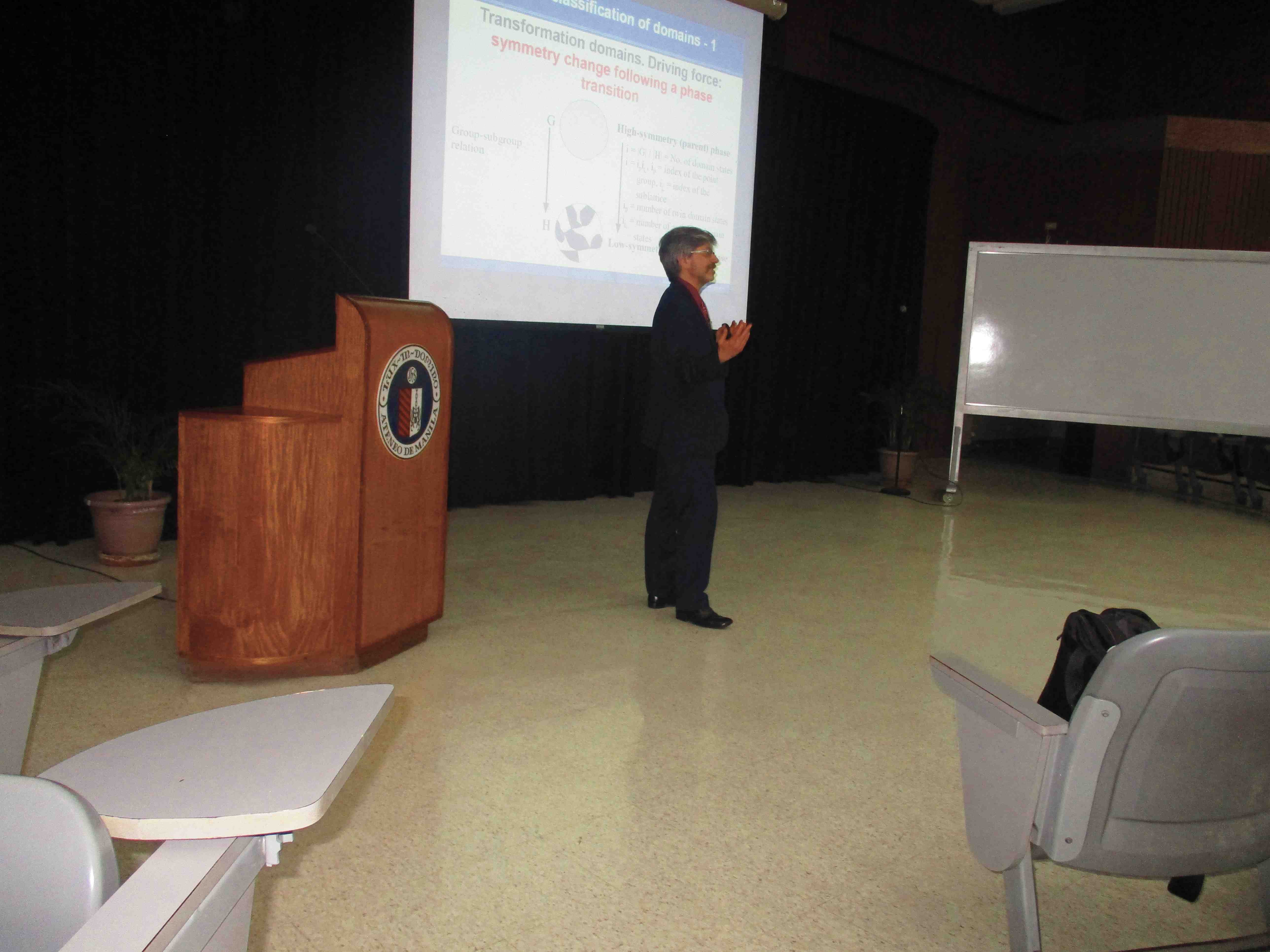 2017: Second Manila International Workshop on Mathematical Crystallography: Lectures