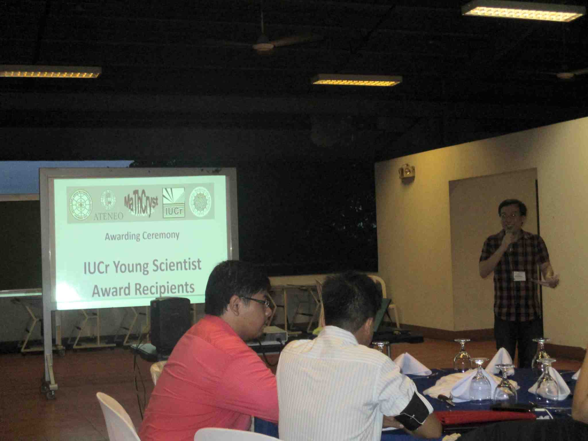 2017: Second Manila International Workshop on Mathematical Crystallography: Banquet