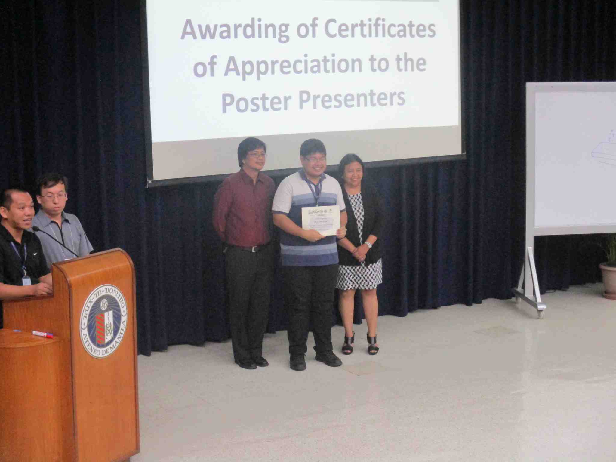 2017: Second Manila International Workshop on Mathematical Crystallography: Certificates
