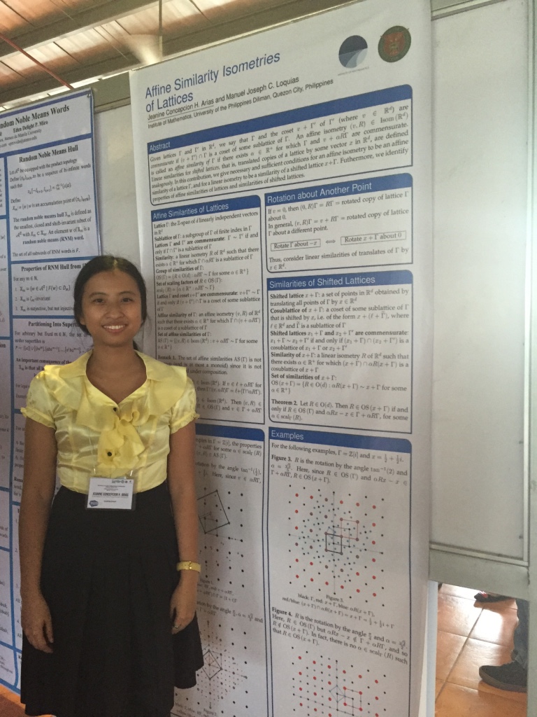 2017: Second Manila International Workshop on Mathematical Crystallography: Posters