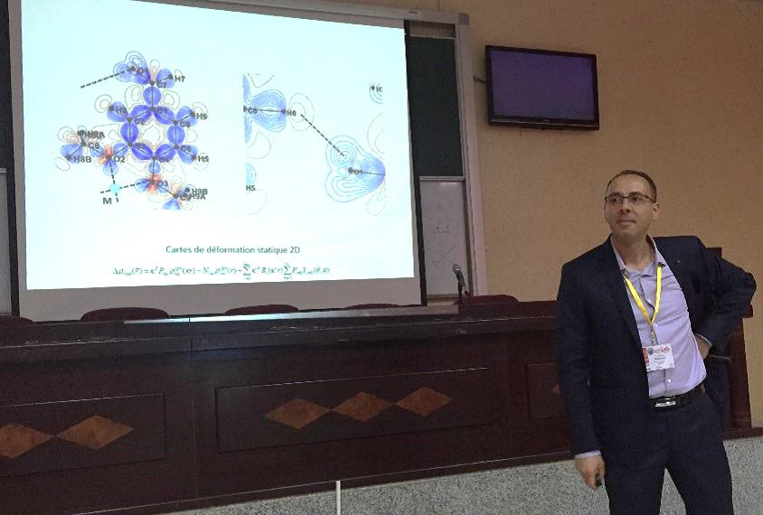 Slimane Dahaoui at the IUCr-UNESCO OpenLab in Constantine (Algeria) in May 2015.