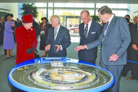 The Queen, alongside the Duke of Edinburgh,
