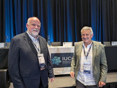 Thomas Proffen and Santiago Garcia-Granda at the General Assembly