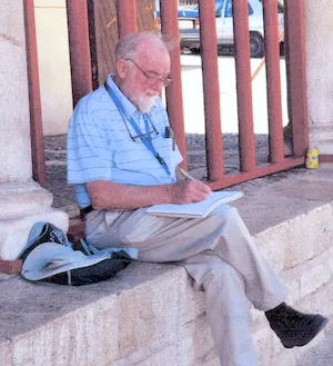 David Brown sitting