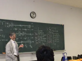 Person at the chalkboard
