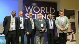 A group photo of the speakers