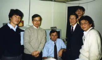 1990: Laboratory visit: Group photo