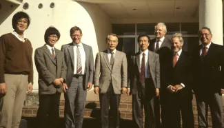 1990: Laboratory visit: Group photo