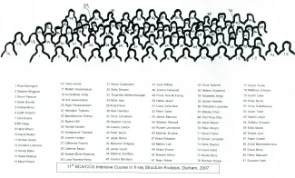 2007: BCA Intensive Course in X-ray Structure Analysis: Participants