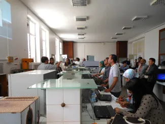 2014: IUCr-UNESCO Open Lab: Travelling Laboratory Rabat