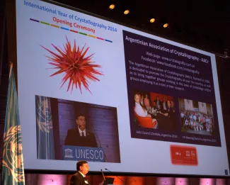 2014: Opening Ceremony of the International Year of Crystallography: Crystallography for Society and the Future