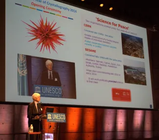 2014:Opening Ceremony of the International Year of Crystallography:Crystallography and Peace