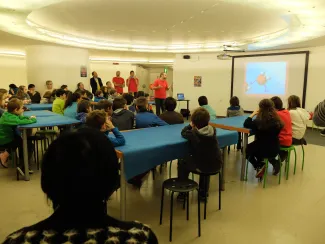 2014: Bologna - workshop for schoolchildren: Hands-on participation