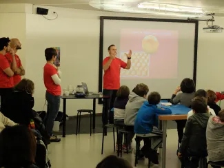 2014: Bologna - workshop for schoolchildren: Hands-on participation