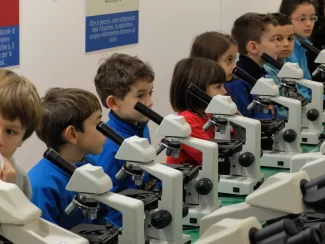 2014: Bologna - workshop for schoolchildren: Hands-on participation