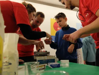 2014: Bologna - workshop for schoolchildren: Hands-on participation