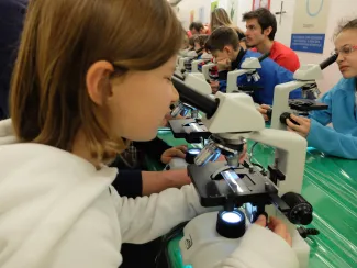 2014: Bologna - workshop for schoolchildren: Hands-on participation