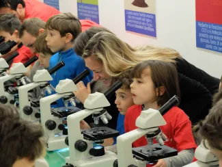2014: Bologna - workshop for schoolchildren: Hands-on participation