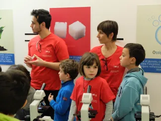 2014: Bologna - workshop for schoolchildren: Hands-on participation