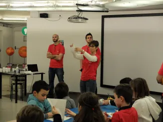 2014: Bologna - workshop for schoolchildren: Hands-on participation
