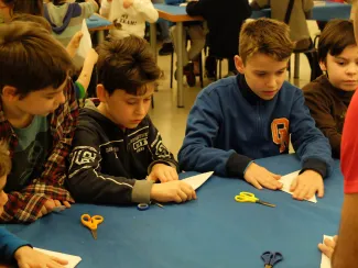 2014: Bologna - workshop for schoolchildren: Hands-on participation