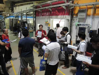 2017: Training Course on Symmetry and Group Theory: Visit to Photon Factory