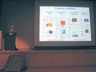 2014: Fifth meeting of the Research Consortium on High-pressure Research and the Kumamoto International Symposium on Recent Advancement of Physics and Mineralogy VI: Lectures