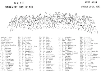 1982: Sagamore VII Conference: Group photo