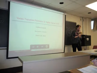 2014: AMS Spring Meeting: Special Session on Discrete Geometry in Crystallography: Lectures