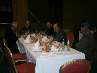 2012: 3rd International Workshop on Combined Analysis using X-ray and Neutron Scattering: Dinner