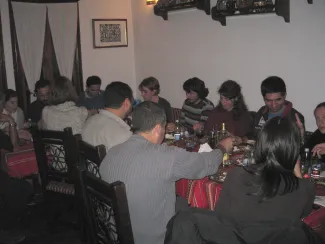 2013: International School on Fundamental Crystallography: Dinner